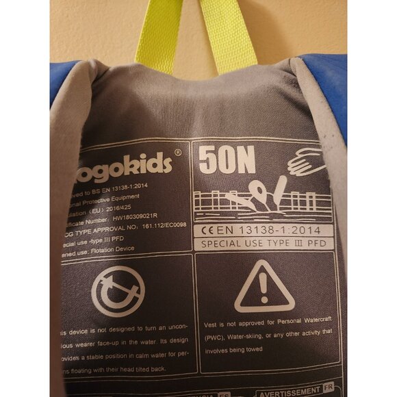 Gogo Kids Swim Vest Kids Life Jacket - Picture 3 of 3